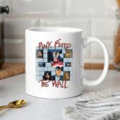 1980 Pink Floyd The Wall Tour Vintage White Mug 4 - OtherBrick