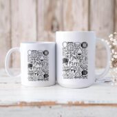 Album Doodle Collage Tdsotm Brain Damage Echoes Money Pink Floyd Mug 1 - OtherBrick