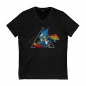 Alice In Wonderland Dark Side Of The Moon Front Vneck Black - OtherBrick