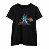 Alice In Wonderland Dark Side Of The Moon Front Wtee Black - OtherBrick