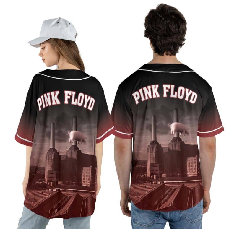 Animals Album Cover Flying Pig Battersea Power Station Pink Floyd Baseball Jersey