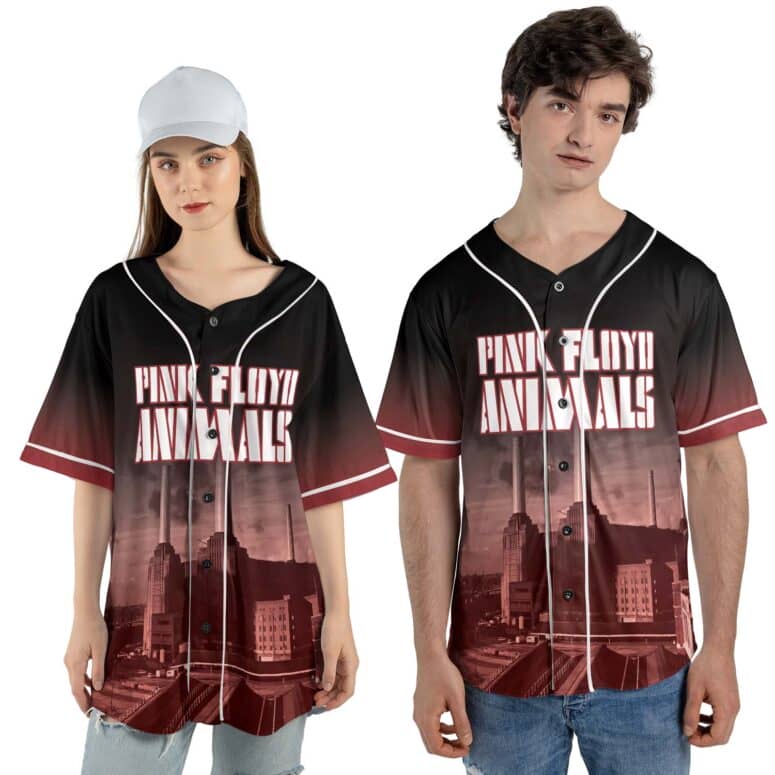 Animals Album Cover Flying Pig Battersea Power Station Pink Floyd Baseball Jersey
