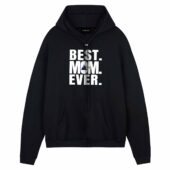 Best Mom Ever Dark Side Of The Moon Pink Floyd Front Hoodie Black - OtherBrick