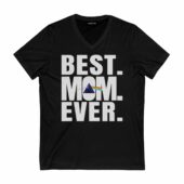 Best Mom Ever Dark Side Of The Moon Pink Floyd Front Vneck Black - OtherBrick
