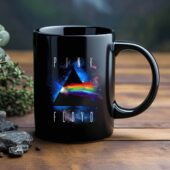 Cosmic Dark Side Of The Moon Black Mug 4 - OtherBrick