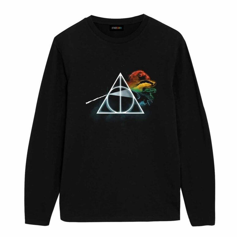 Dark Side Of The Moon x Deathly Hallows Pink Floyd Shirt