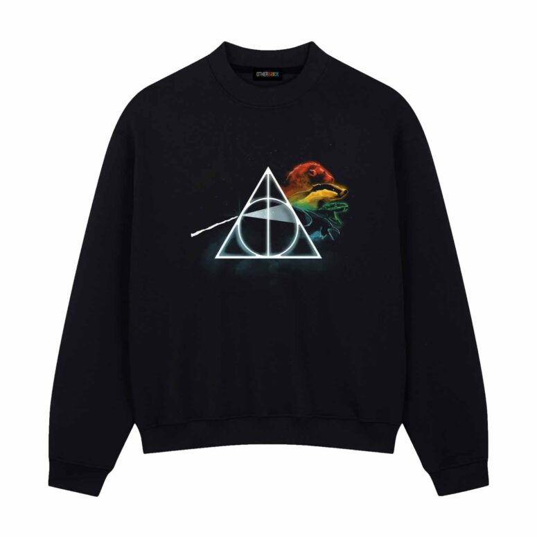 Dark Side Of The Moon x Deathly Hallows Pink Floyd Shirt
