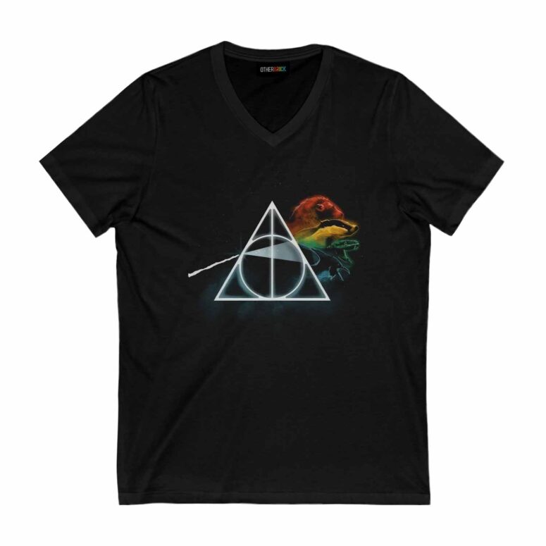Dark Side Of The Moon x Deathly Hallows Pink Floyd Shirt
