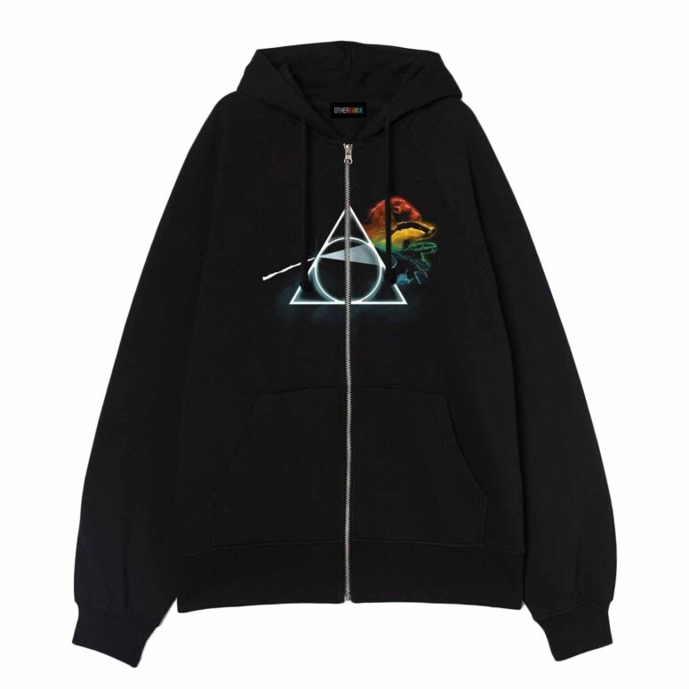 Dark Side Of The Moon x Deathly Hallows Pink Floyd Shirt