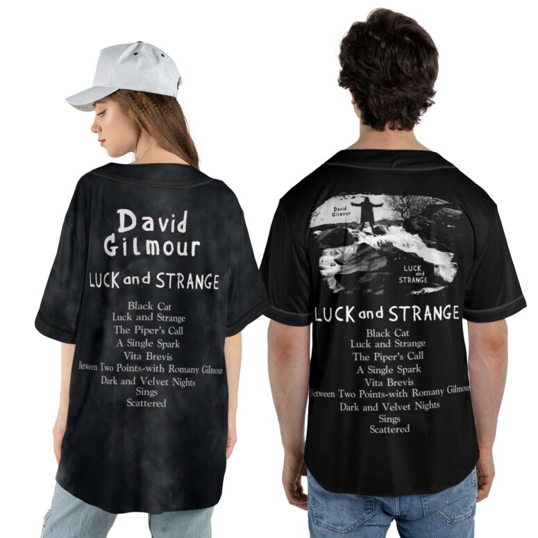 David Gilmour Luck And Strange Is My Supper Power Baseball Jersey