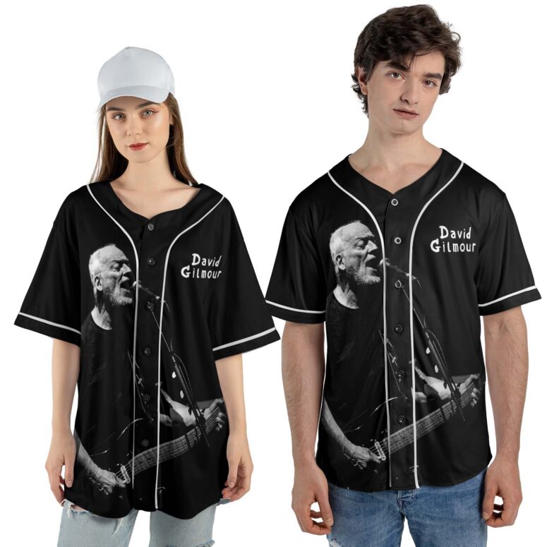 David Gilmour Luck And Strange Pink Floyd Baseball Jersey David Gilmour Luck And Strange Pink Floyd Baseball Jersey