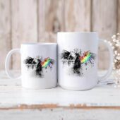 Eagle Dark Side Of The Moon Wall Art White Mug 1 - OtherBrick