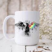 Eagle Dark Side Of The Moon Wall Art White Mug 2 - OtherBrick