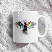 Eagle Dark Side Of The Moon Wall Art White Mug 3 - OtherBrick