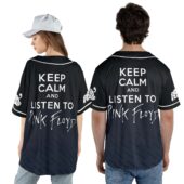 Keep Calm And Listen To Pink Floyd Dark Side Of The Moon Baseball Jersey Couple Back - OtherBrick