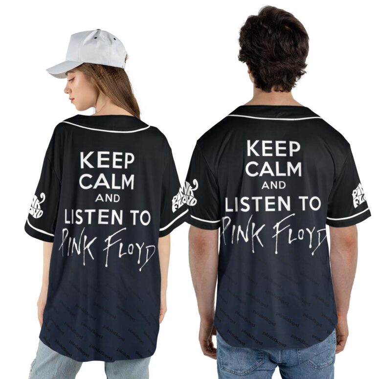 Keep Calm And Listen To Pink Floyd Dark Side Of The Moon Baseball Jersey