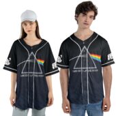 Keep Calm And Listen To Pink Floyd Dark Side Of The Moon Baseball Jersey Couple Front - OtherBrick
