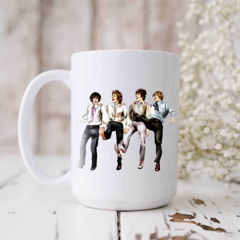 Pink Floyd 1967 Hand Drawing Art Pink Floyd Mug
