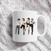 Pink Floyd 1967 Hand Drawing Art White Mug 3 - OtherBrick