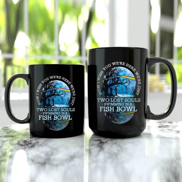 Pink Floyd Lake Reflection How I Wish You Were Here DSOTM Mug Pink Floyd Lake Reflection How I Wish You Were Here DSOTM Mug
