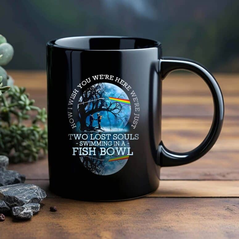 Pink Floyd Lake Reflection How I Wish You Were Here DSOTM Mug Pink Floyd Lake Reflection How I Wish You Were Here DSOTM Mug