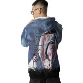 Pink Floyd Screaming Face The Wall Painting Hoodie Back - OtherBrick