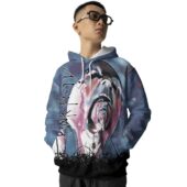 Pink Floyd Screaming Face The Wall Painting Hoodie Front - OtherBrick