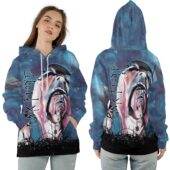 Pink Floyd Screaming Face The Wall Painting Ziphoodie - OtherBrick