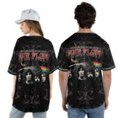 Pink Floyd Super Power X Dark Side Of The Moon Baseball Jersey Couple Back - OtherBrick