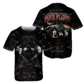 Pink Floyd Super Power X Dark Side Of The Moon Baseball Jersey Front Back - OtherBrick