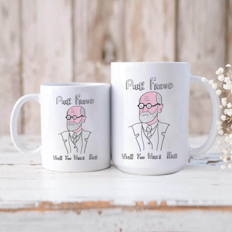 Pink Freud Wish You Were Here Mug Pink Freud Wish You Were Here Mug