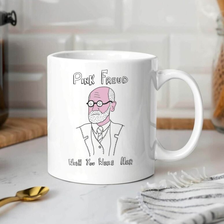 Pink Freud Wish You Were Here Mug Pink Freud Wish You Were Here Mug