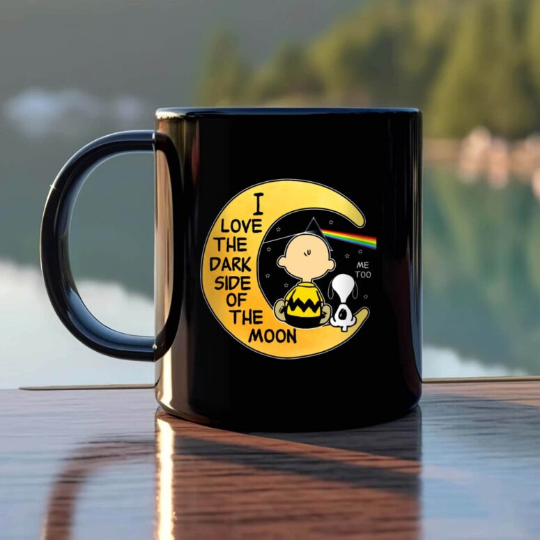 Snoopy I love the dark Side Of the Moon Mug Snoopy I love the dark Side Of the Moon Mug