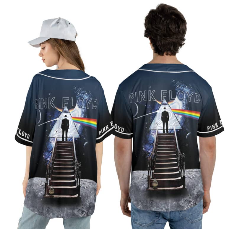 Stairway To The Moon Pink Floyd Baseball Jersey Stairway To The Moon Pink Floyd Baseball Jersey