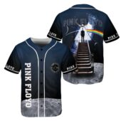 Stairway To The Moon Pink Floyd Baseball Jersey Front Back - OtherBrick