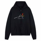 The Dark Side Of The Deathly Hallows Front Hoodie Black - OtherBrick
