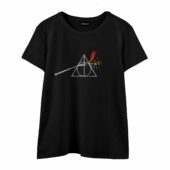The Dark Side Of The Deathly Hallows Front Wtee Black - OtherBrick