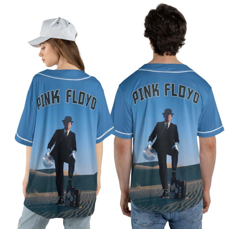 Wish You Were Here Desert Man in Bowler And HandShake Baseball Jersey