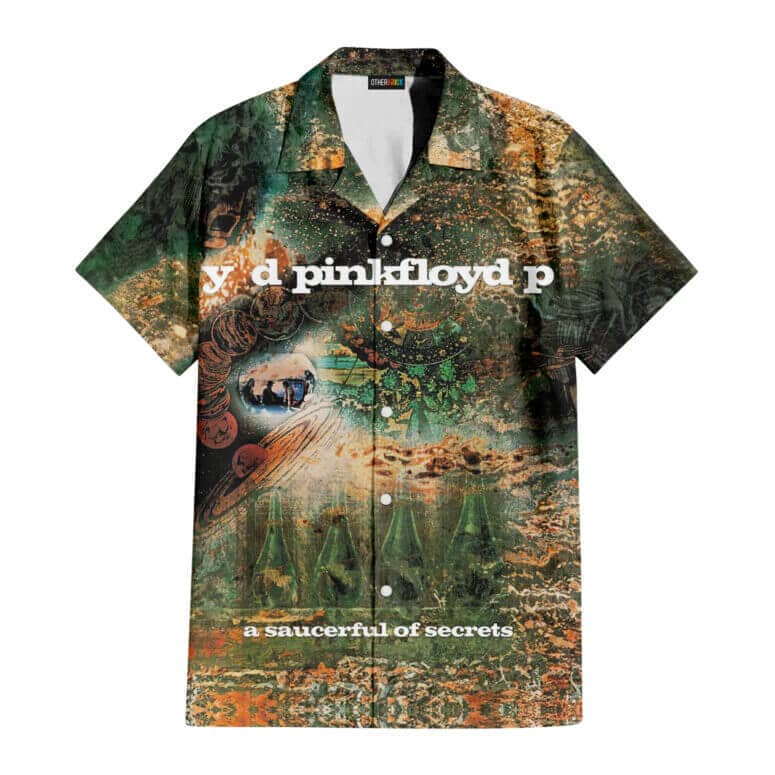Album Icon The Wall DSOTM Pink Floyd Tropical Plants Hawaiian Shirt