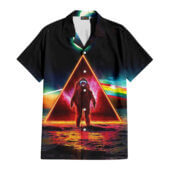 Hawaiian Shirt Front B Astronaut Dark Side Of The Moon Pink Floyd Hawaiian Shirt - OtherBrick