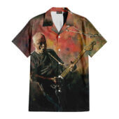 Hawaiian Shirt Front B David Gilmour Painting Art Hawaiian Shirt - OtherBrick