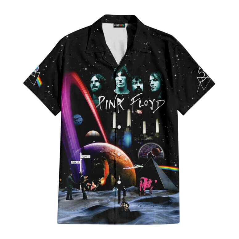 Album Icon The Wall DSOTM Pink Floyd Tropical Plants Hawaiian Shirt