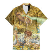 Hawaiian Shirt Front B Money Hand Drawing Art Hawaiian Shirt - OtherBrick