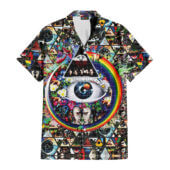 Hawaiian Shirt Front B Pink Floyd Collage Blotter Art Hawaiian Shirt - OtherBrick