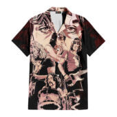 Hawaiian Shirt Front B Pink Floyd Band Drawing Art Hawaiian Shirt - OtherBrick