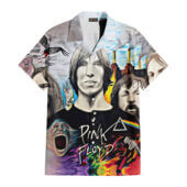 Hawaiian Shirt Front B Pink Floyd Drawing Fan Art Hawaiian Shirt - OtherBrick