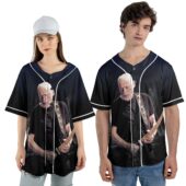 60 Years Of 1964 2024 David Gilmour Baseball Jersey Couple Front - OtherBrick