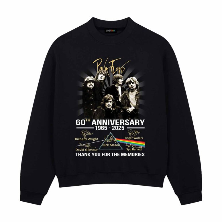 60th Anniversary 1965 – 2025 Thanks for the Memories Albums Pink Floyd Shirt 60th Anniversary 1965 – 2025 Thanks for the Memories Albums Pink Floyd Shirt