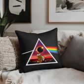 Calvin And Hobbes Looking For Dark Side Of The Moon Moon Solar Eclipse Cushion Pillow - OtherBrick