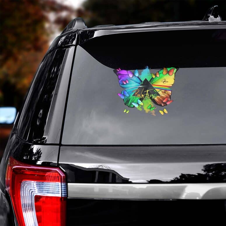 Nick Mason Butterfly x Dark Side Of The Moon Car Sticker